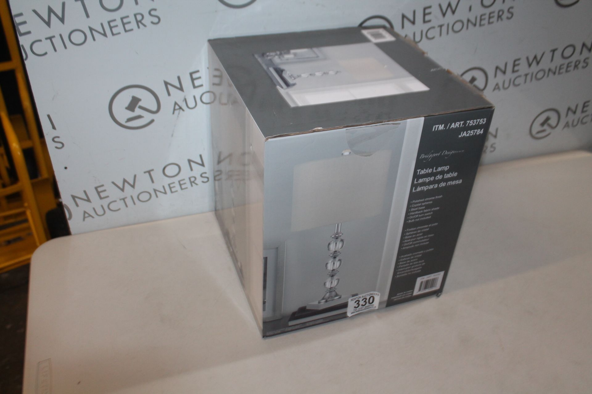 1 BOXED BRIDGEPORT DESIGNS TABLE TOP LAMP RRP Â£49.99