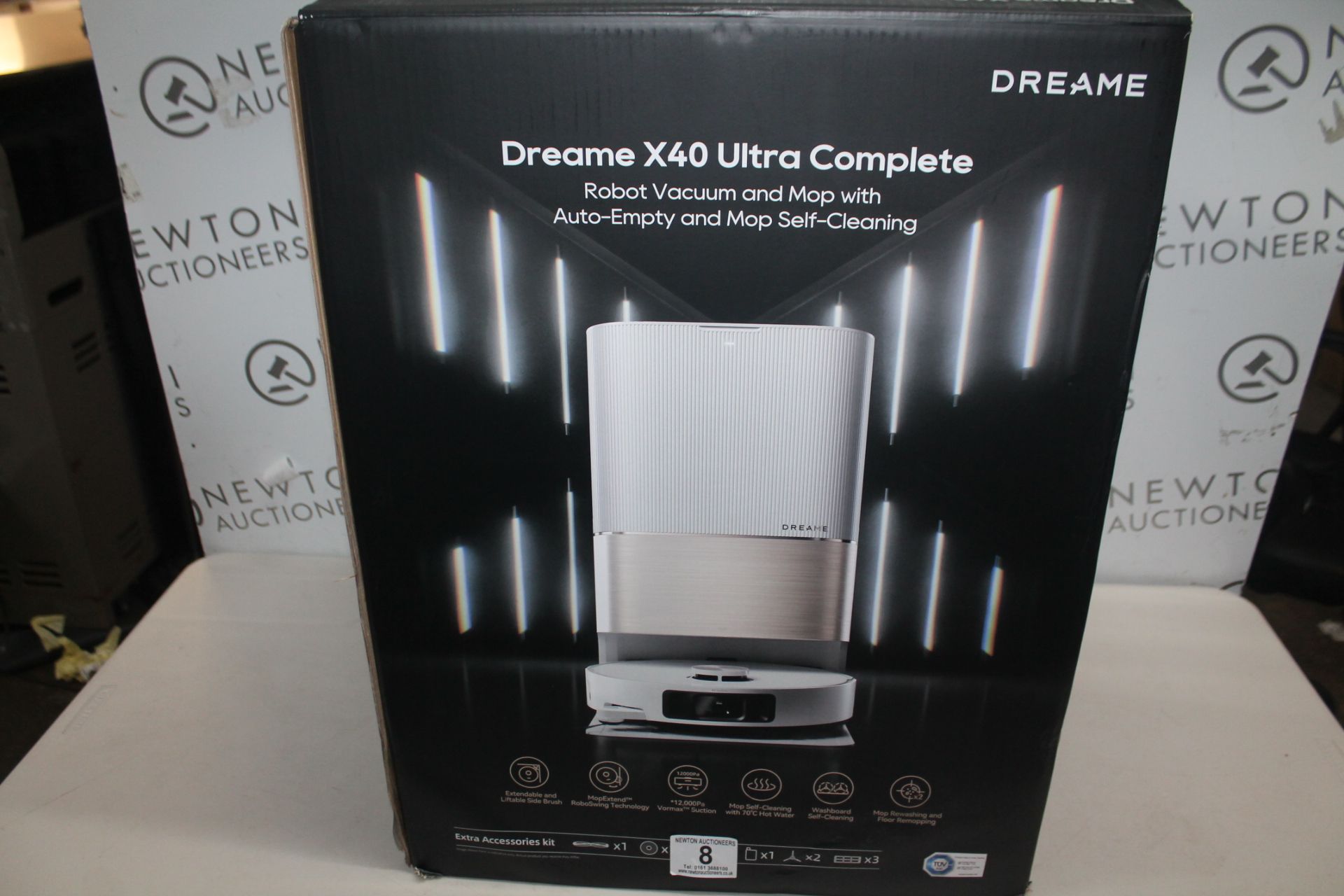 1 BOXED DREAME X40 ULTRA COMPLETE ROBOT VACUUM & MOP WITH SELF-CLEANING AND AUTO-EMPTY, RLX63CE-2