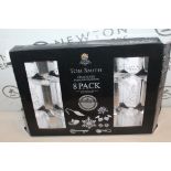 1 BRAND NEW BOXED TOM SMITH 14 INCH (36CM) CHRISTMAS CRACKERS 8 PACK IN SILVER & WHITE RRP Â£34.99