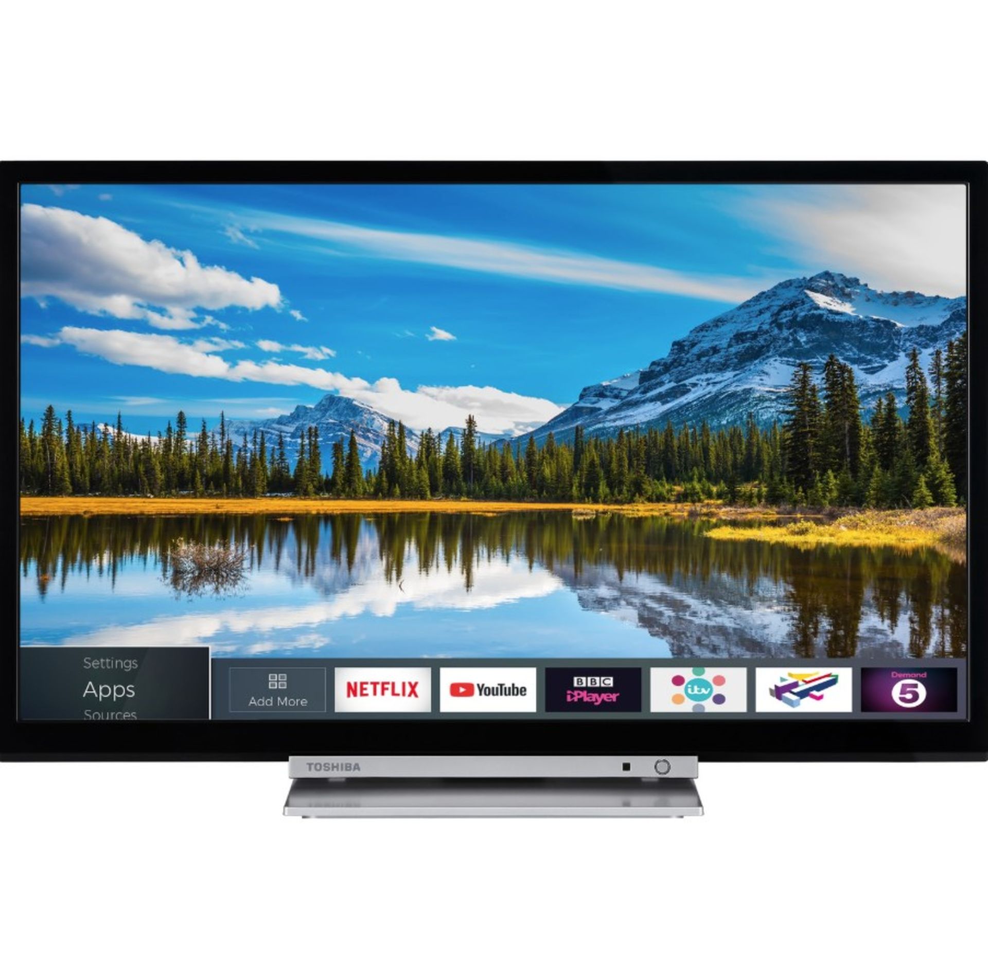 1 TOSHIBA 32D3863DB 32-INCH HD READY SMART TV WITH FREEVIEW PLAY REMOTE (POWER ON, SCREEN DOESN'T