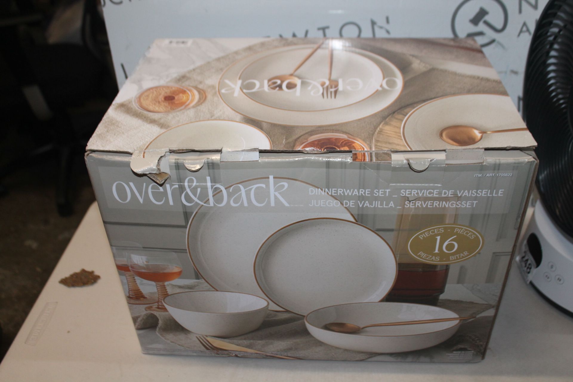 1 BOXED OVER & BACK STONEWARE DINNERWARE SET RRP Â£49.99