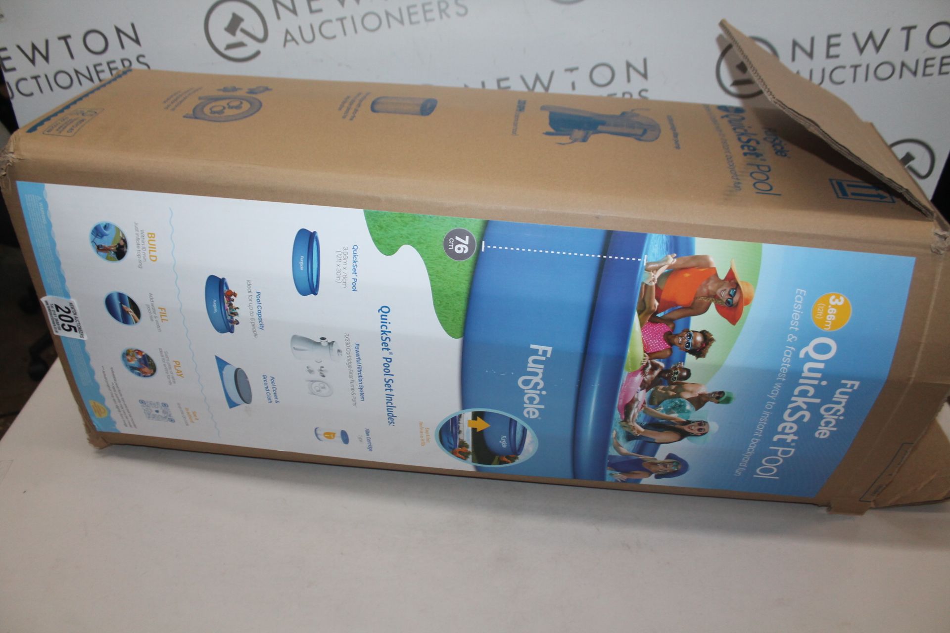 1 BOXED FUNSICLE 12FT (3.6M) QUICKSET POOL RRP Â£54.99