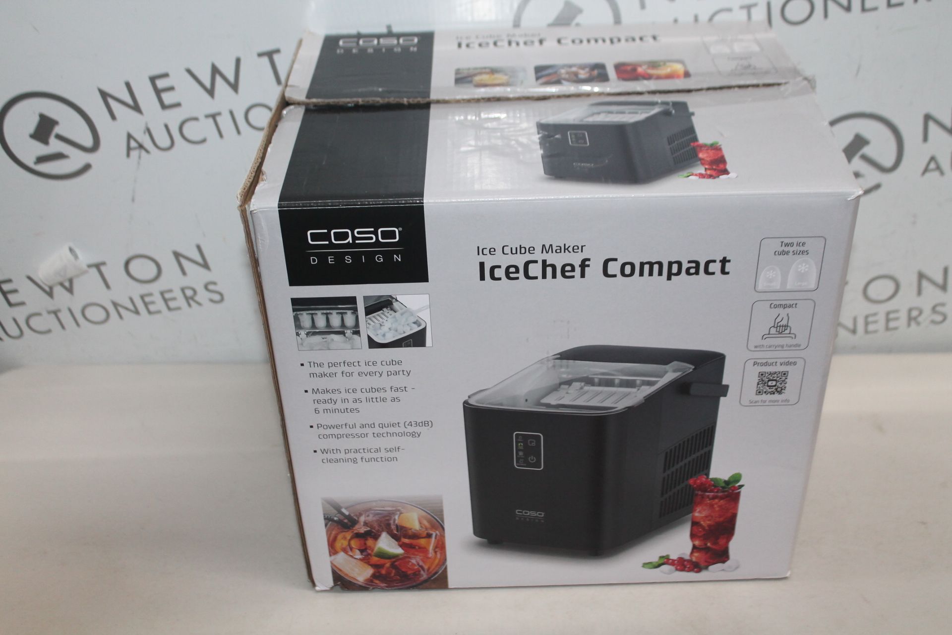 1 BOXED CASO ICECHEF COMPACT ICE CUBE MAKER RRP Â£119