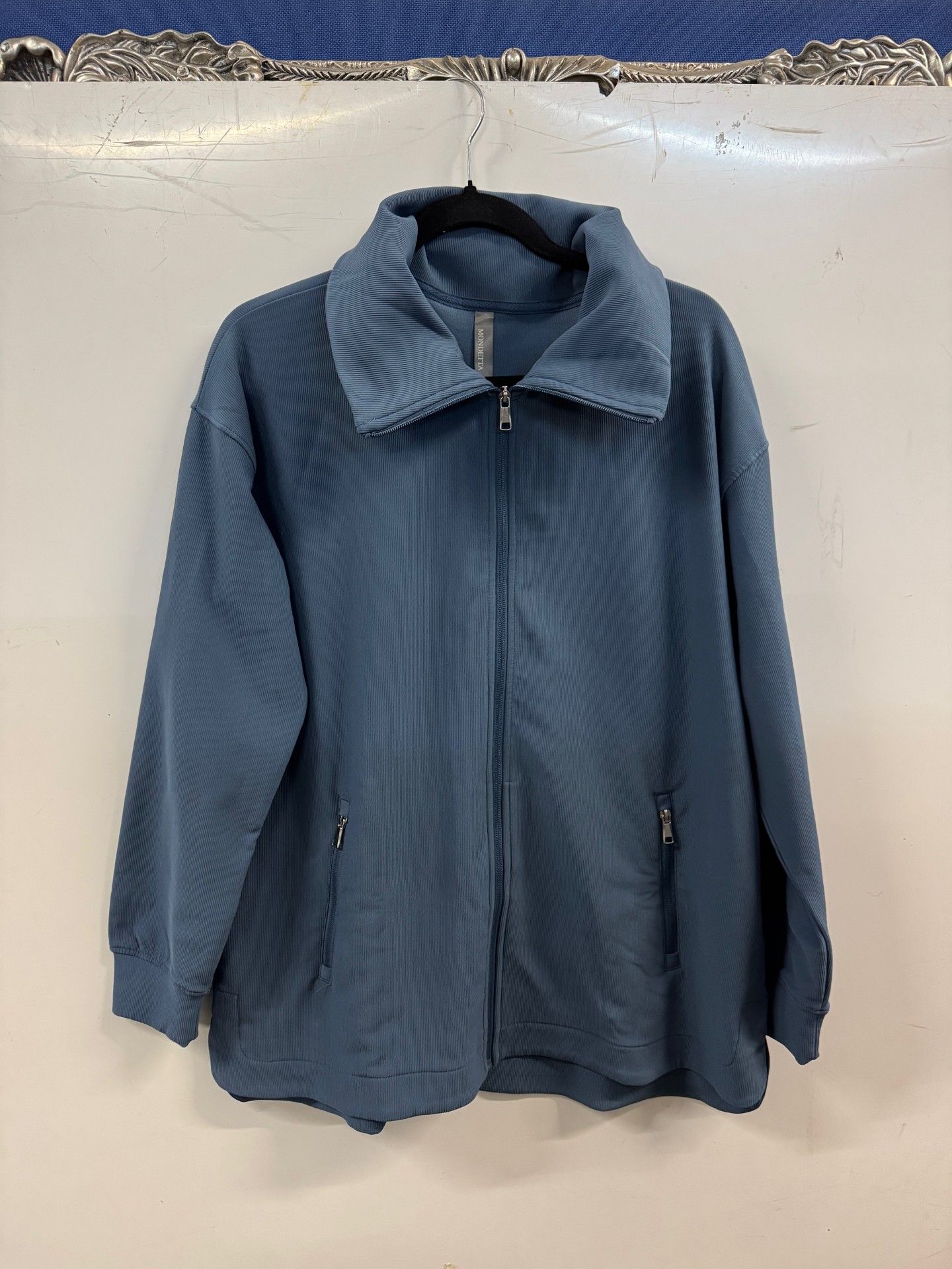 1 LADIES MONDETTA ZIP JUMPER IN BLUE SIZE XL RRP Â£29