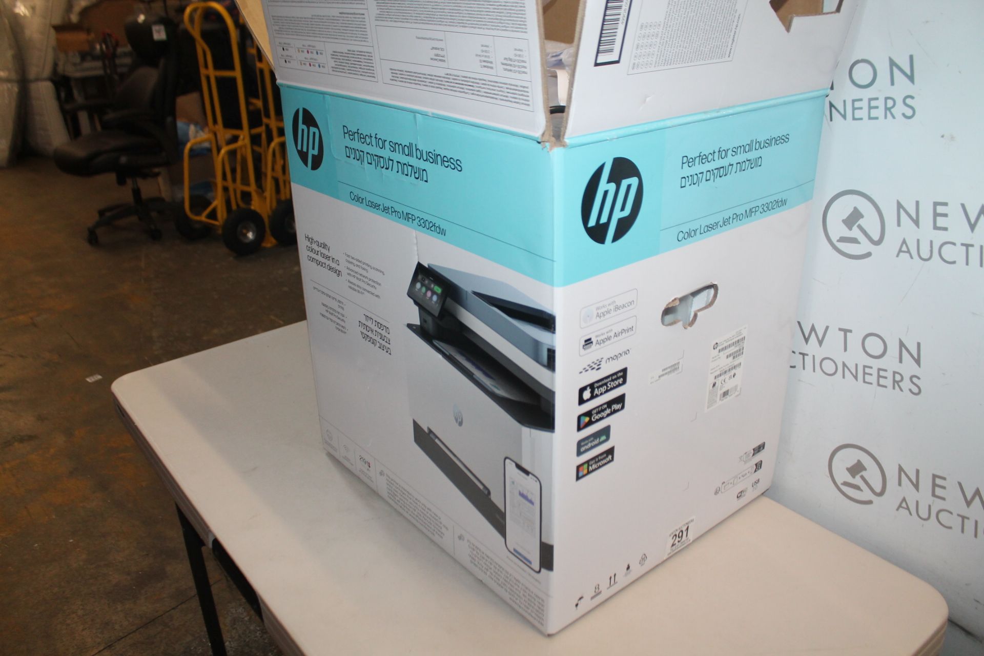 1 BOXED HP LASERJET PRO MFP 3302FDW A4 WIRELESS PRINTER RRP Â£424.99