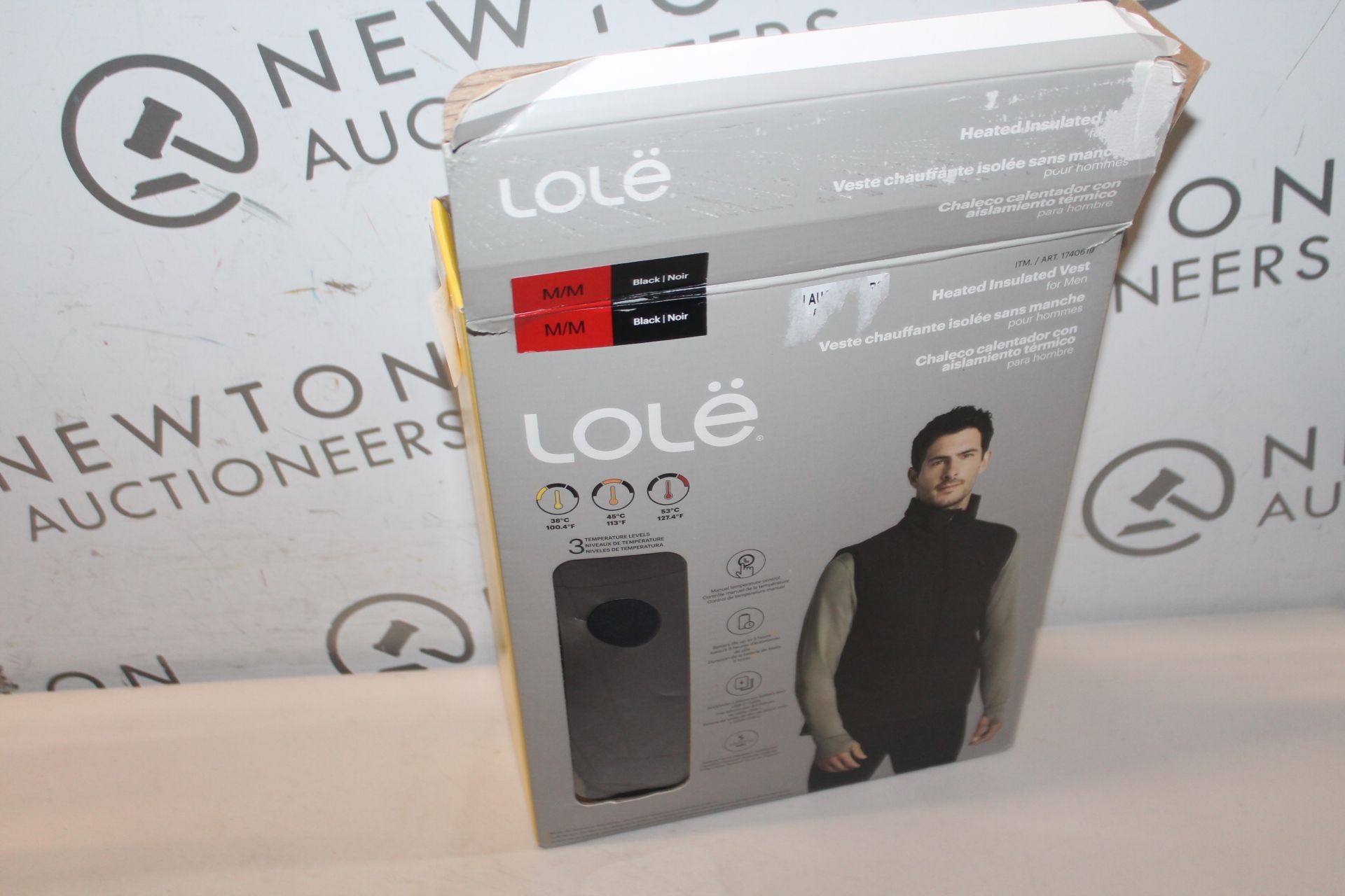 1 BOXED LOLE HEATED MEN'S INSULATED VEST SIZE M RRP Â£199 (MISSING BATTERY)