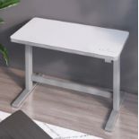 1 TRESANTI POWER HEIGHT ADJUSTABLE TECH WHITE DESK RRP Â£299 (WORKING)