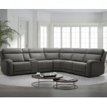 1 GILMAN CREEK PAISLEY FABRIC POWER RECLINING SECTIONAL SOFA WITH POWER HEADRESTS RRP Â£2899 (1