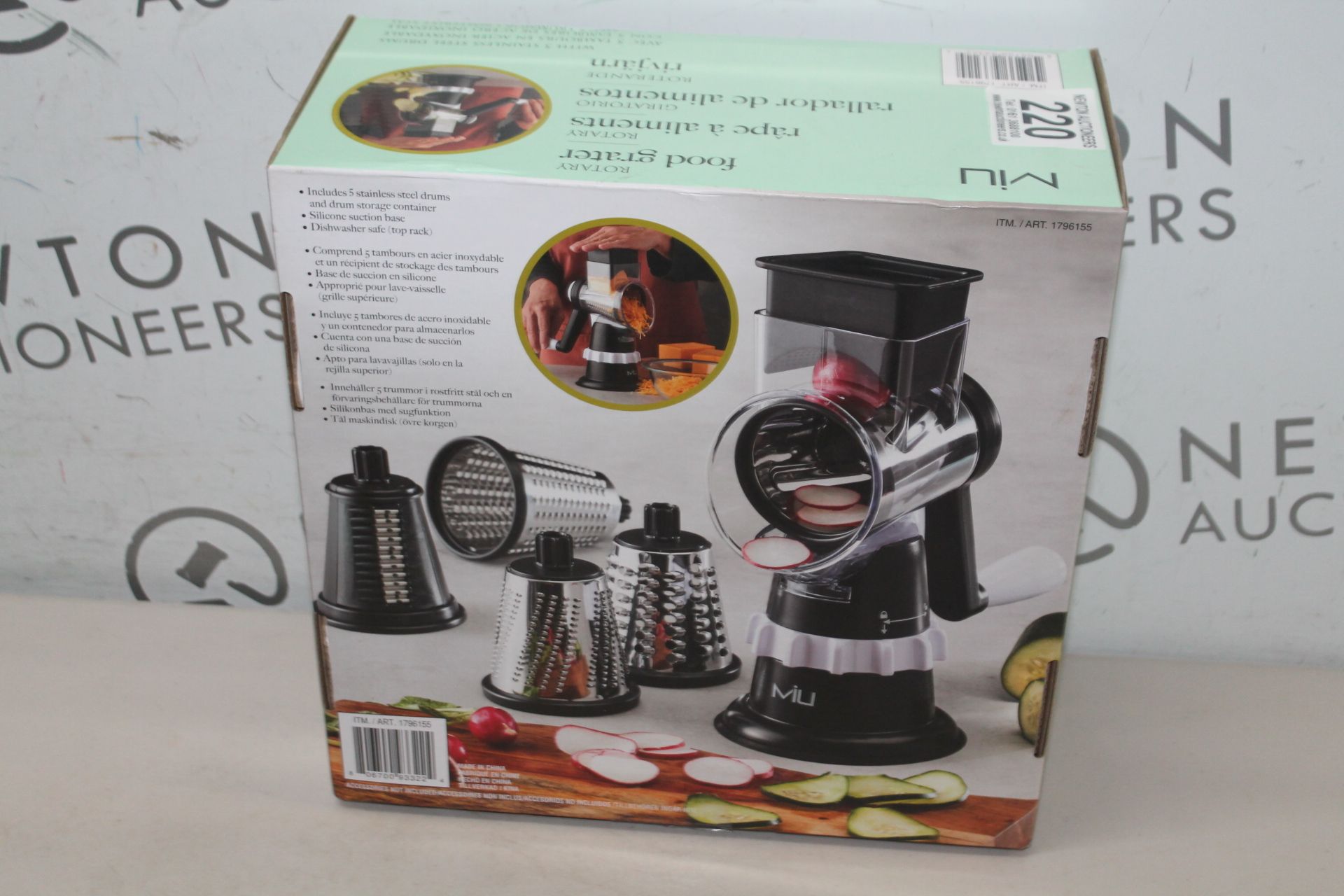 1 BOXED MIU 4 ATTACHMENTS FOOD SLICING RRP Â£49