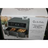 1 BOXED SUR LA TABLE DIGITAL AIR FRYER DUAL BASKET 10.4L RRP Â£109.99