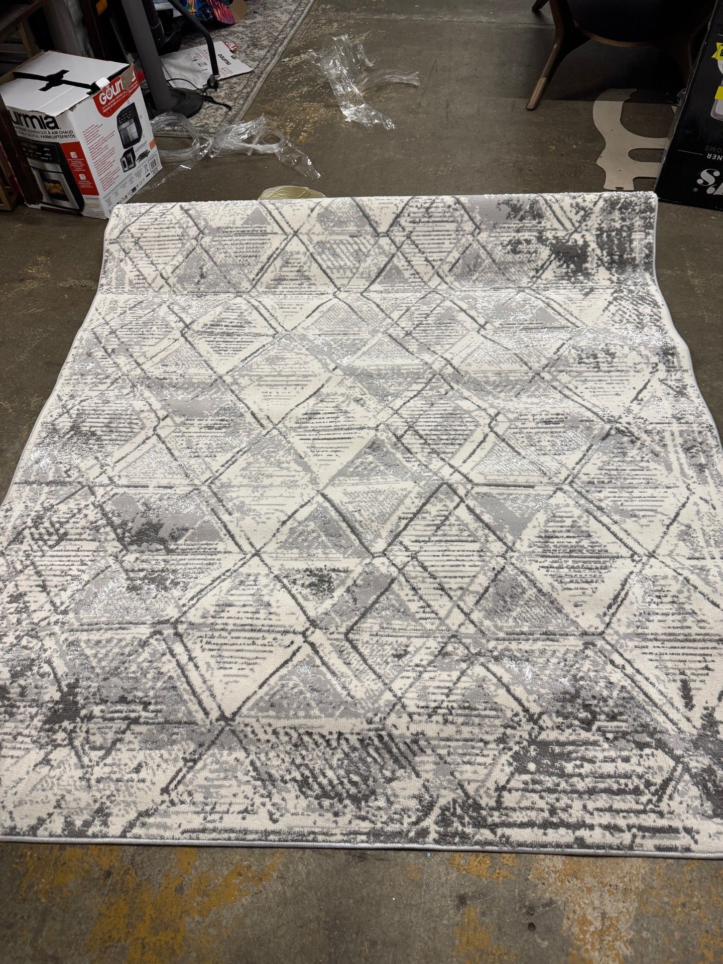 1 GERTMENIAN BRITON AREA RUG MATHEO GRAY 160 X 213 CM RRP Â£149