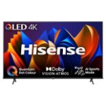 1 HISENSE 65 INCH 4K QLED SMART TV 65E77NQTUK WITH REMOTE Â£649 (WORKING, NO STAND)
