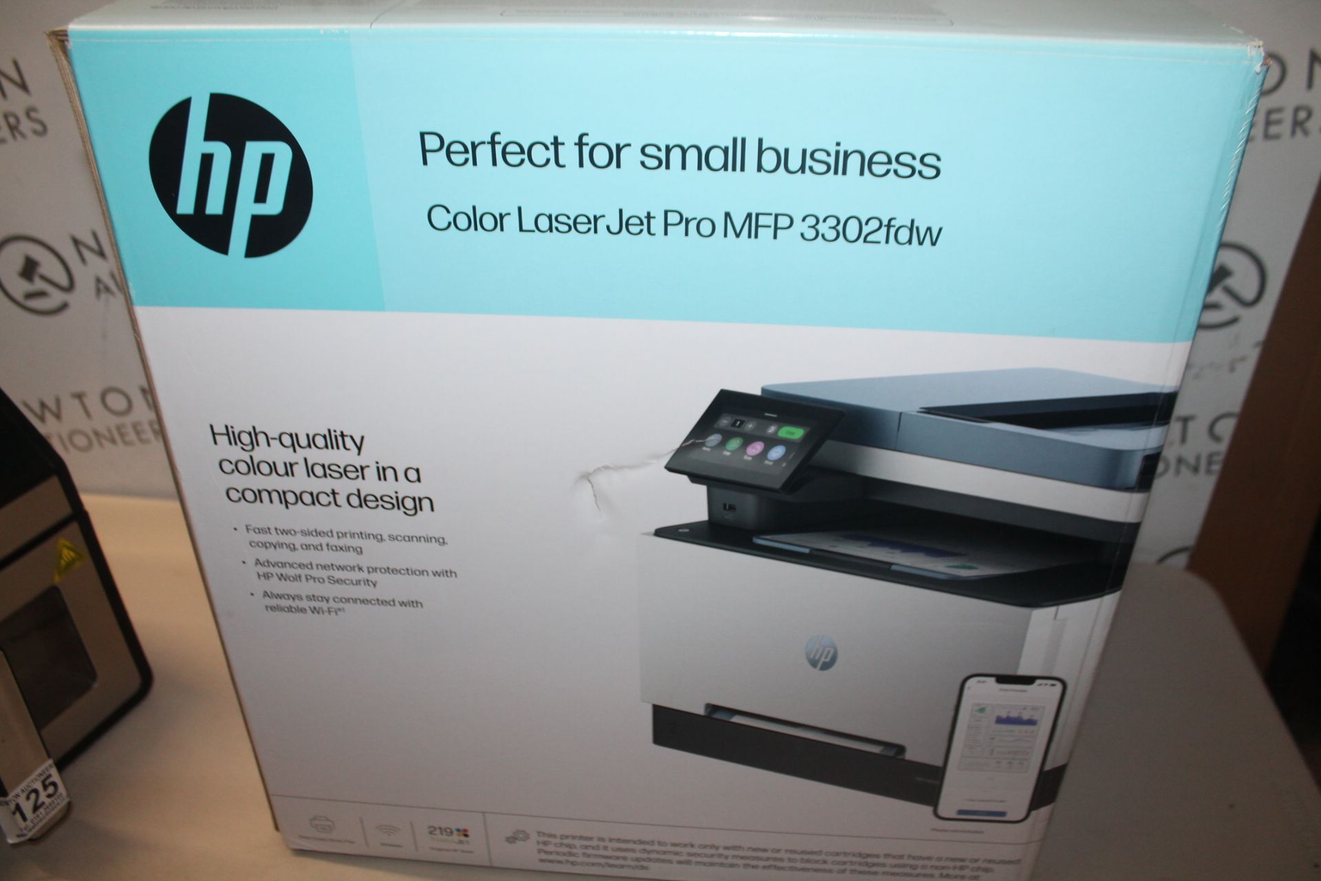 1 BOXED HP LASERJET PRO MFP 3302FDW COLOUR PRINTER RRP Â£499