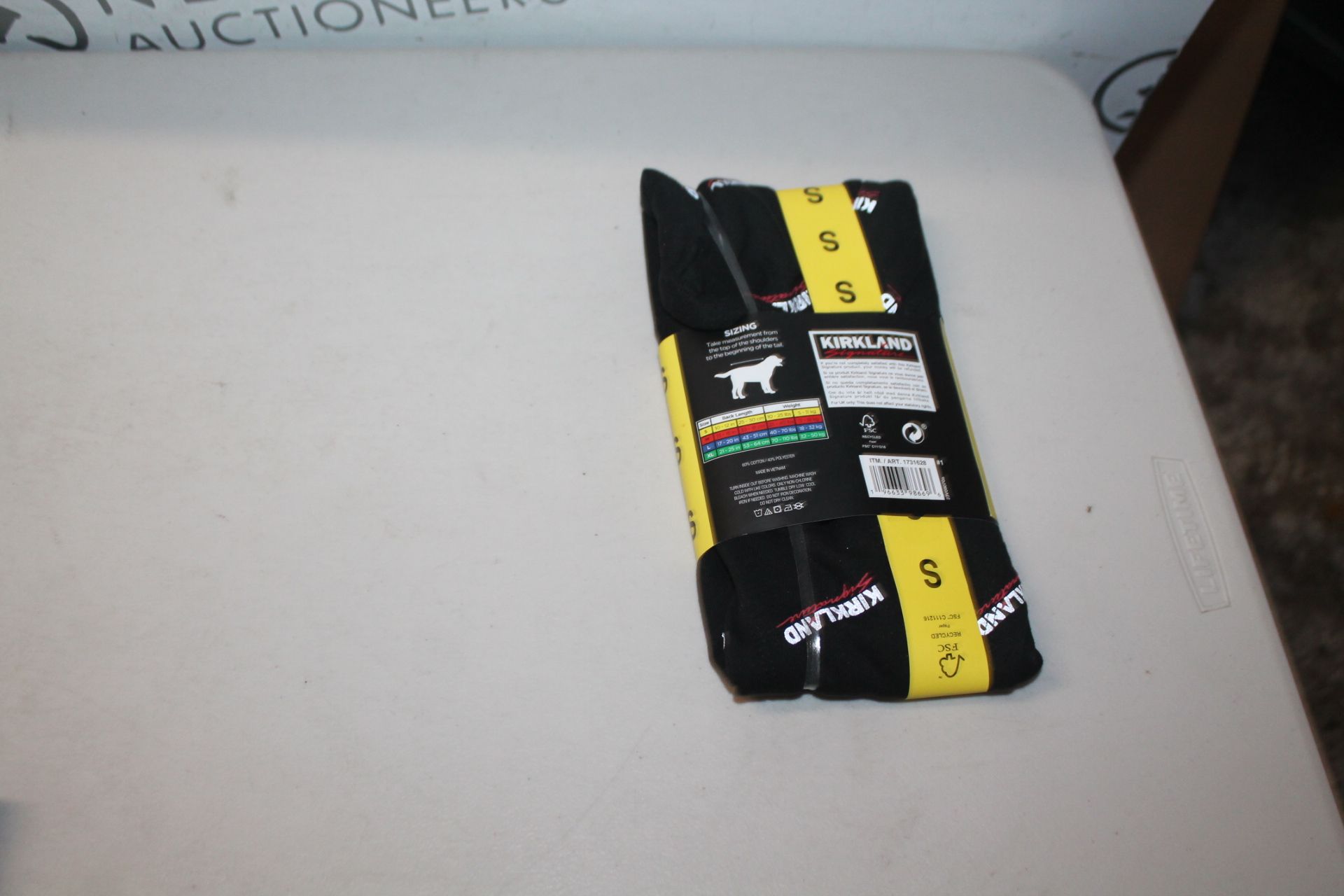 1 BRAND NEW KIRKLAND SIGNATURE PET LOGO HOODIE IN BLACK SIZE SMALL RRP Â£9