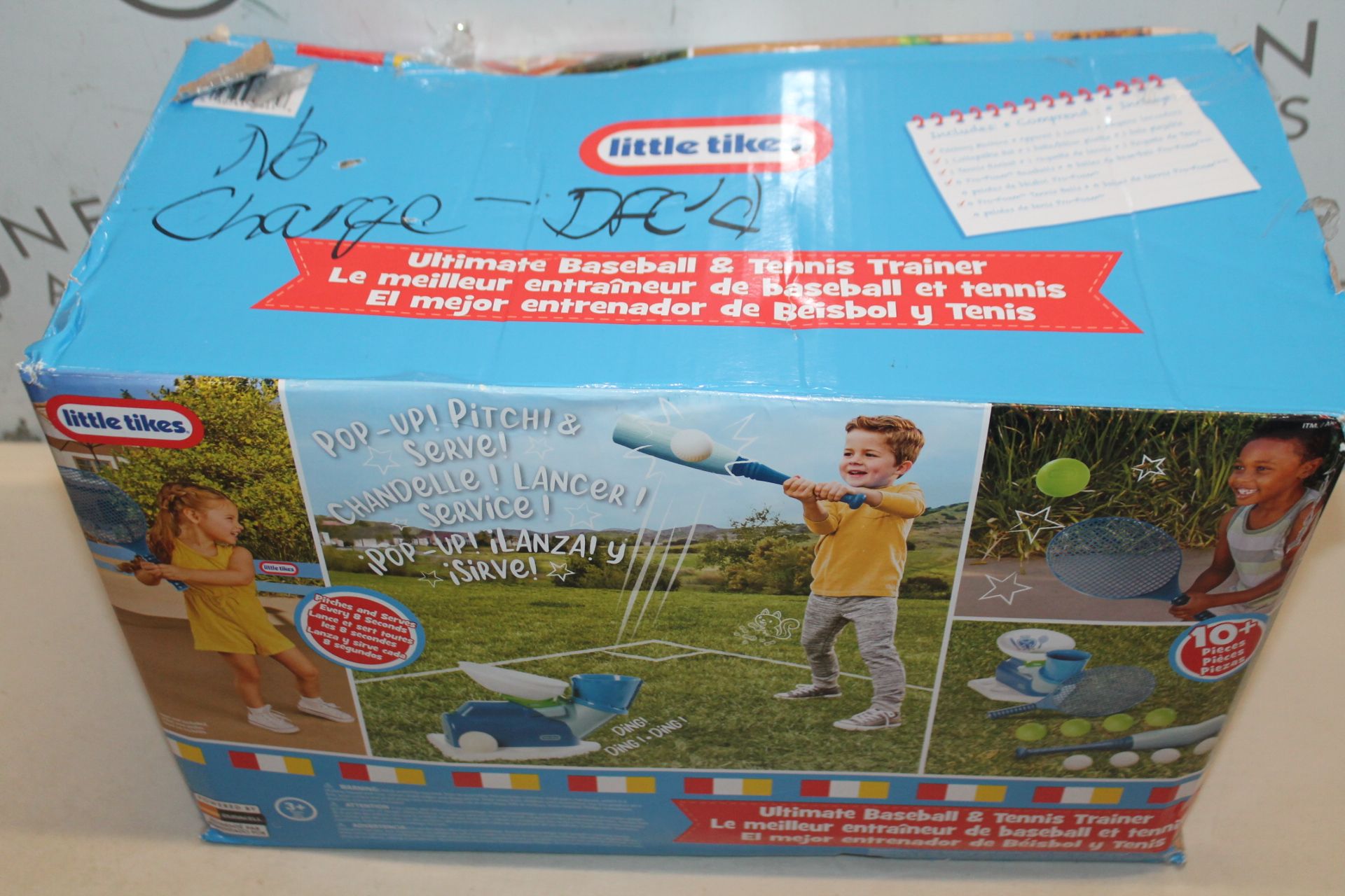 1 BOXED LITTLE TIKES ULTIMATE BASEBALL AND TENNIS TRAINER RRP Â£49.99