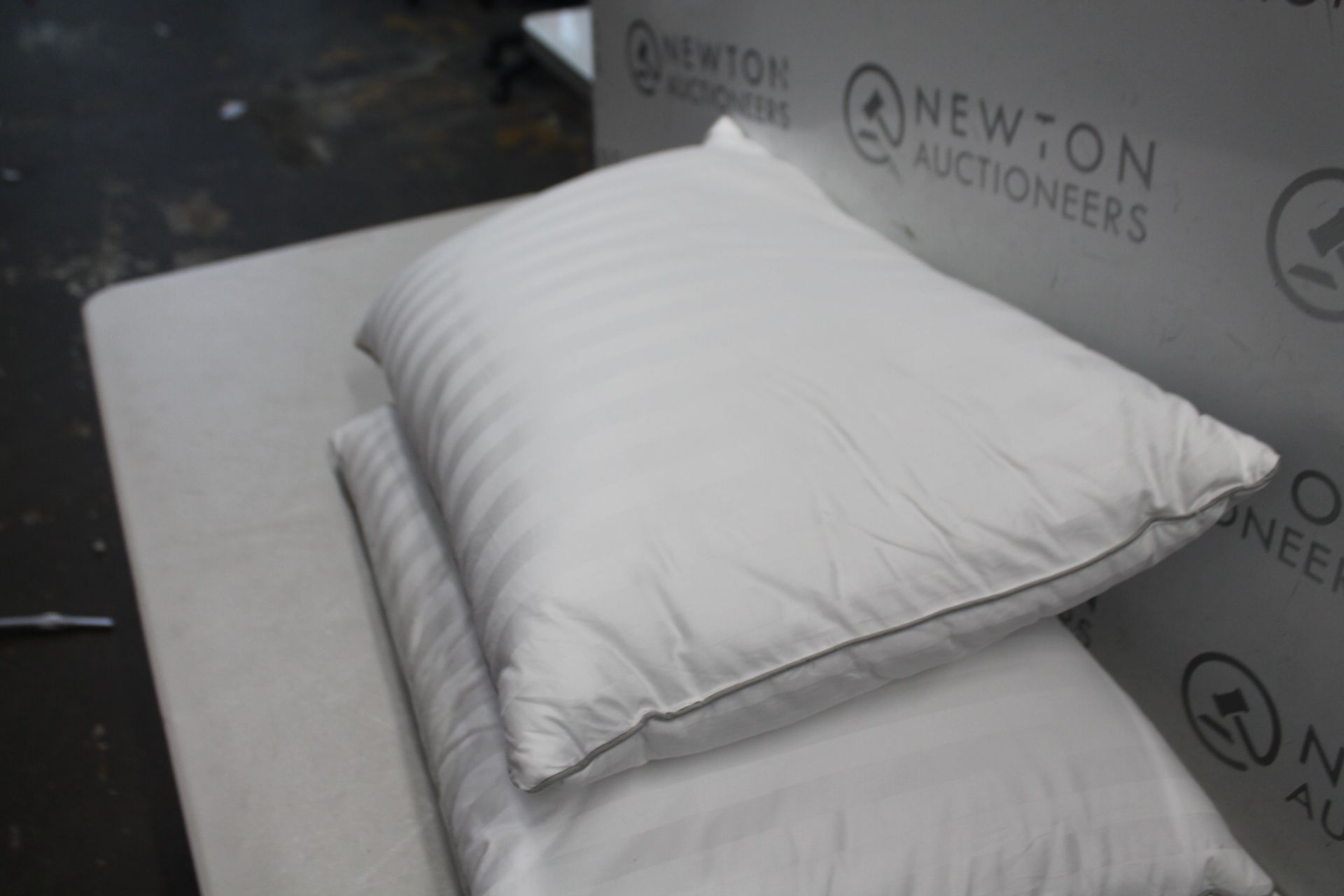 1 SET OF 2 HOTEL GRAND DOUBLE TOP GOOSE FEATHER & GOOSE DOWN PILLOWS RRP Â£29.99