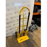 1 YELLOW HAND TRUCK RRP Â£99 (BENT WHEEL)