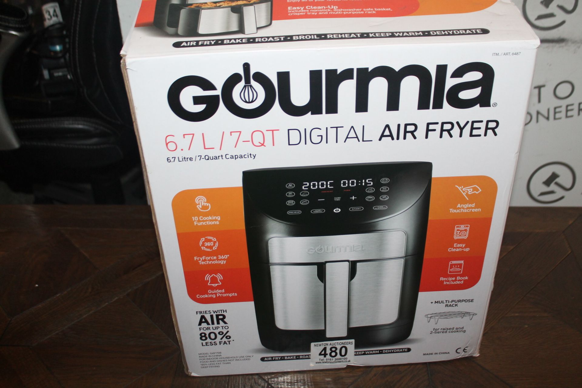 1 BOXED GOURMIA 6.7L DIGITAL AIR FRYER RRP Â£89.99