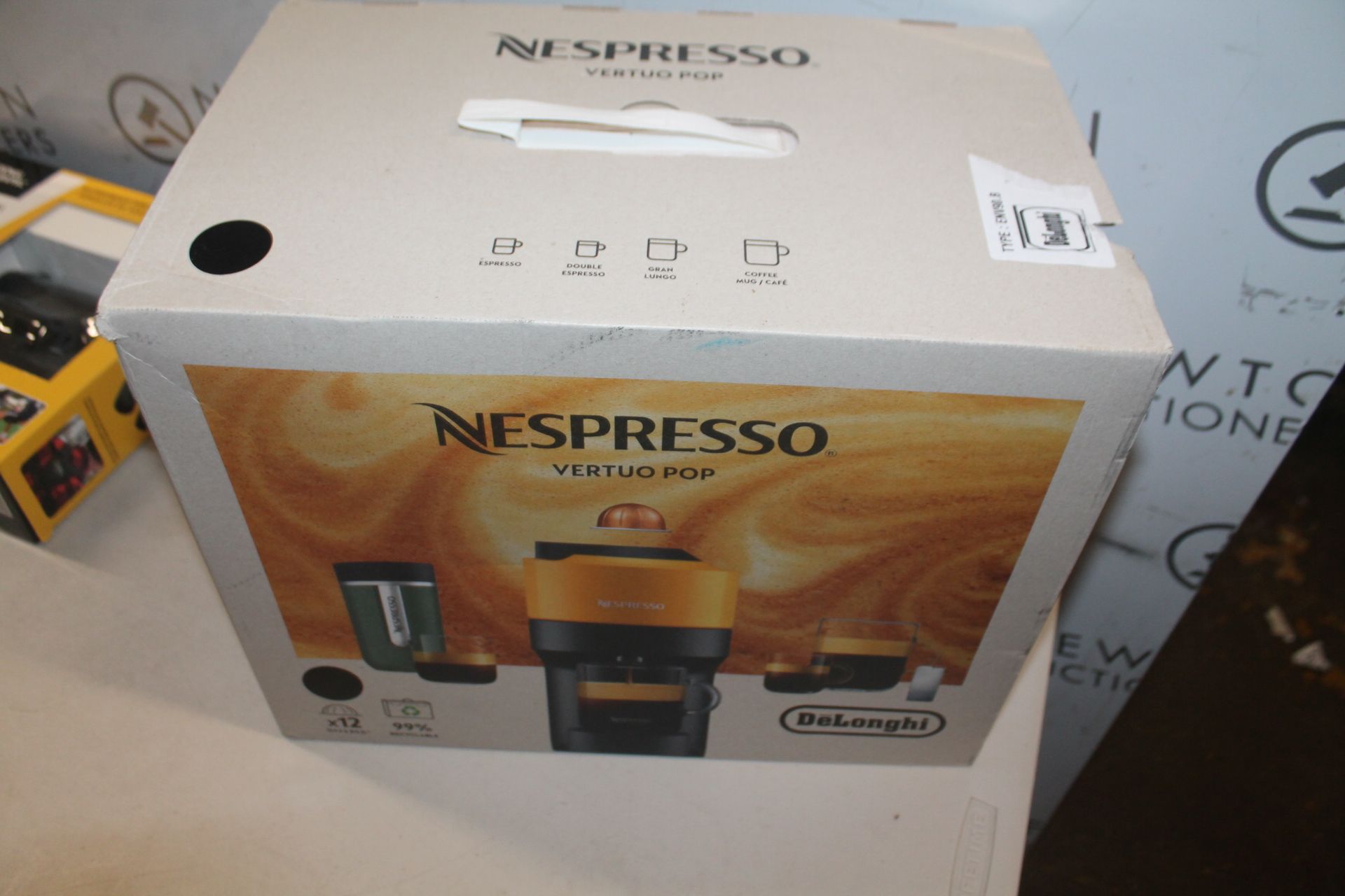 1 BOXED VERTUO POP MANGO YELLOW NESPRESSO COFFE POD MACHINE RRP Â£49.99