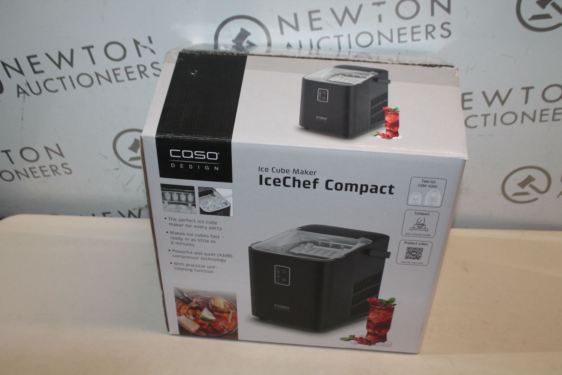 1 BOXED CASO ICECHEF COMPACT ICE CUBE MAKER RRP Â£119