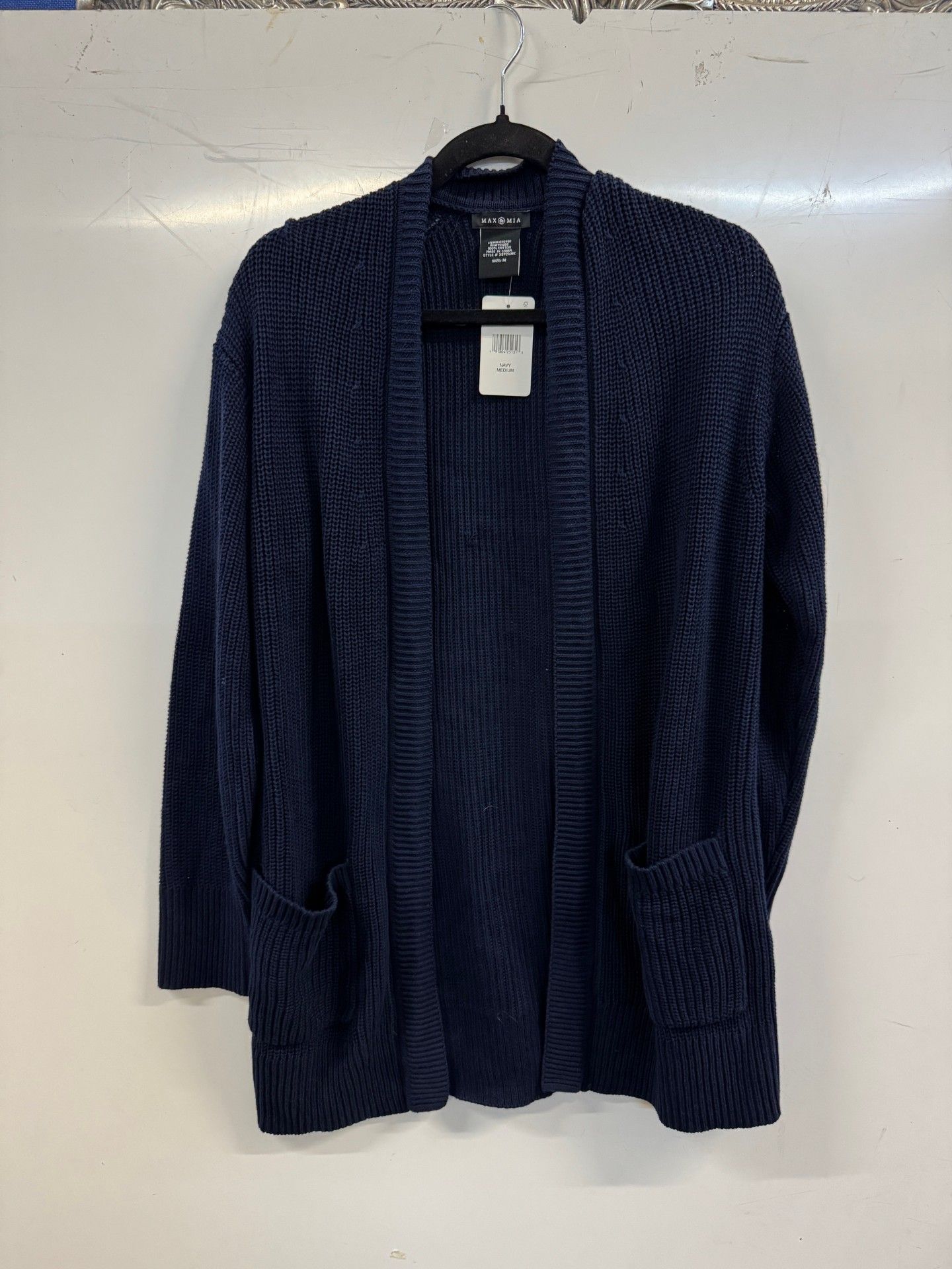 1 LADIES MAX AND MIA CARDIGAN IN DARK NAVY SIZE M RRP Â£29