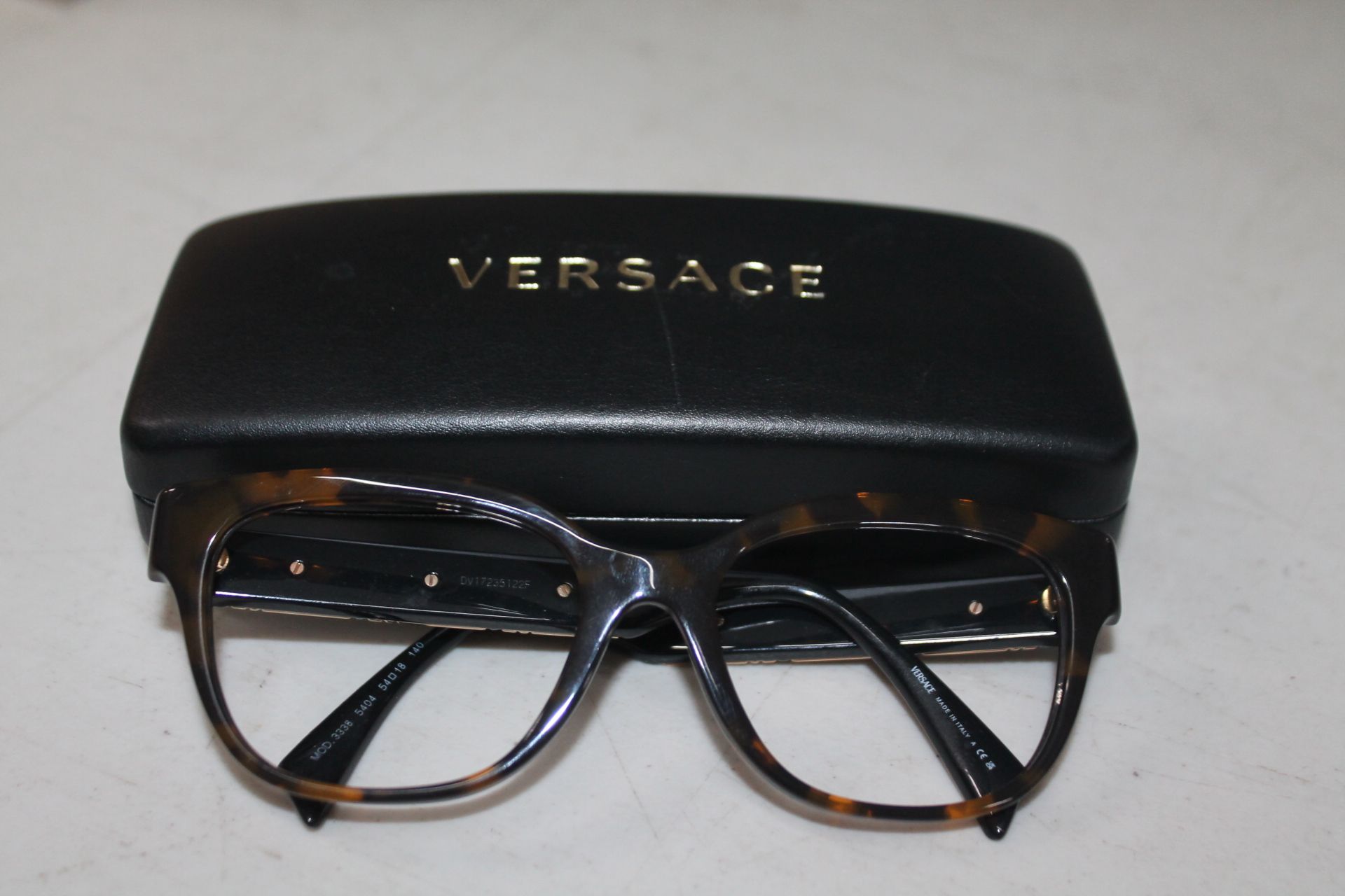 1 PAIR OF VERSACE GLASSESS FRAME WITH CASE MODEL 3338 RRP Â£125.99