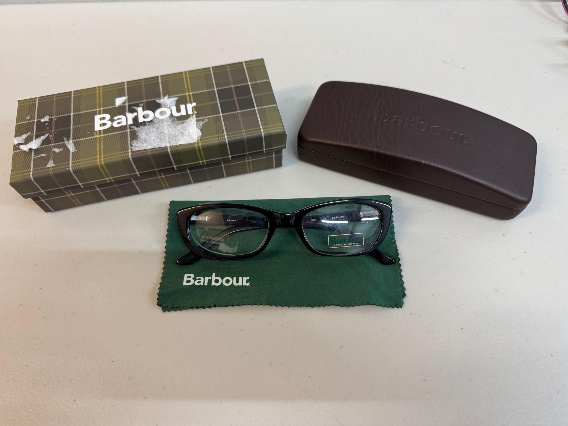 1 PAIR OF BARBOUR GLASSESS FRAME WITH CASE RRP Â£99