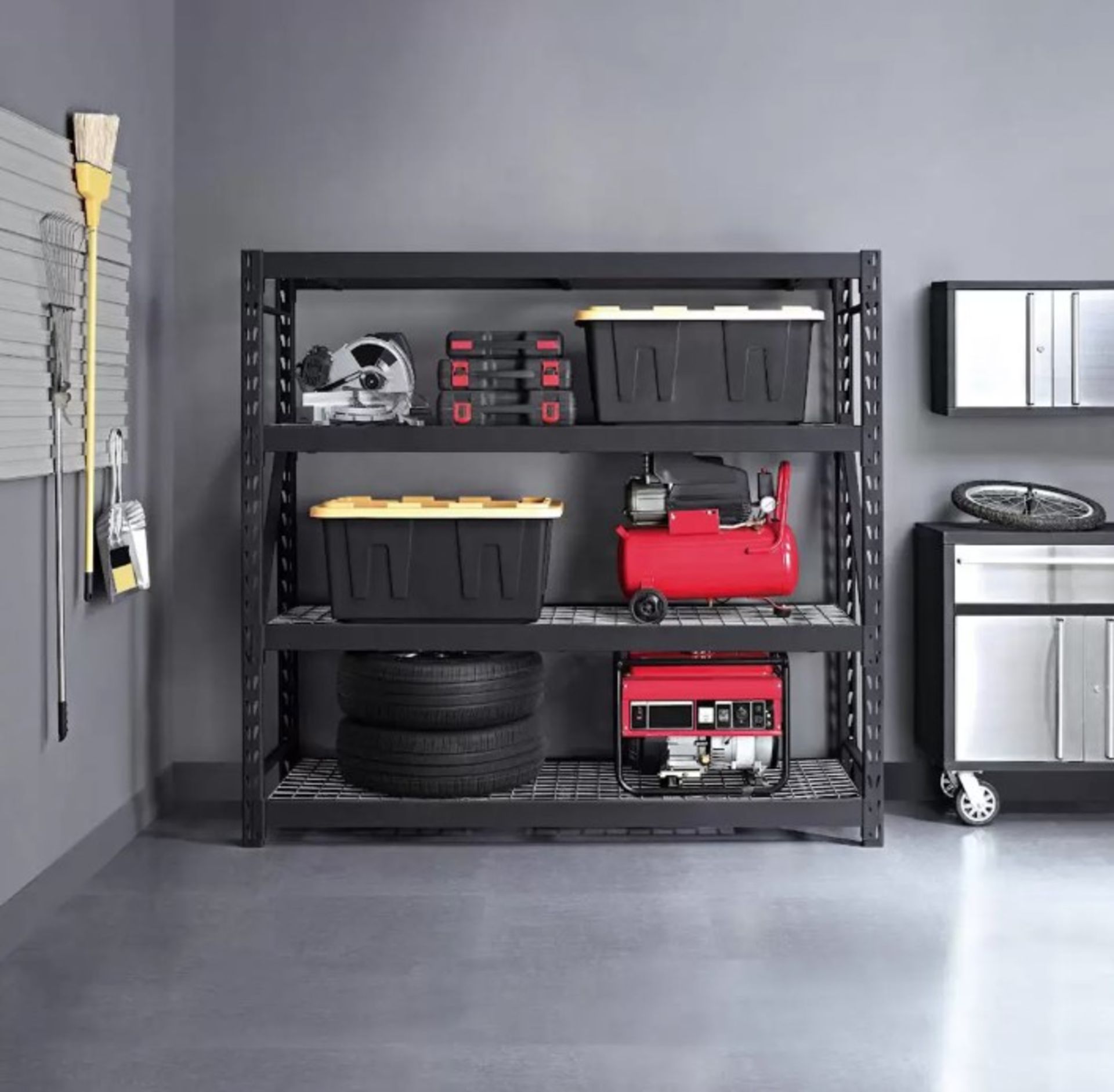 1 GORILLA 4 TIER 6FT X 6.4 FT X 2FT (183 X 196 X 61CM) INDUSTRIAL STORAGE RACK RRP Â£299