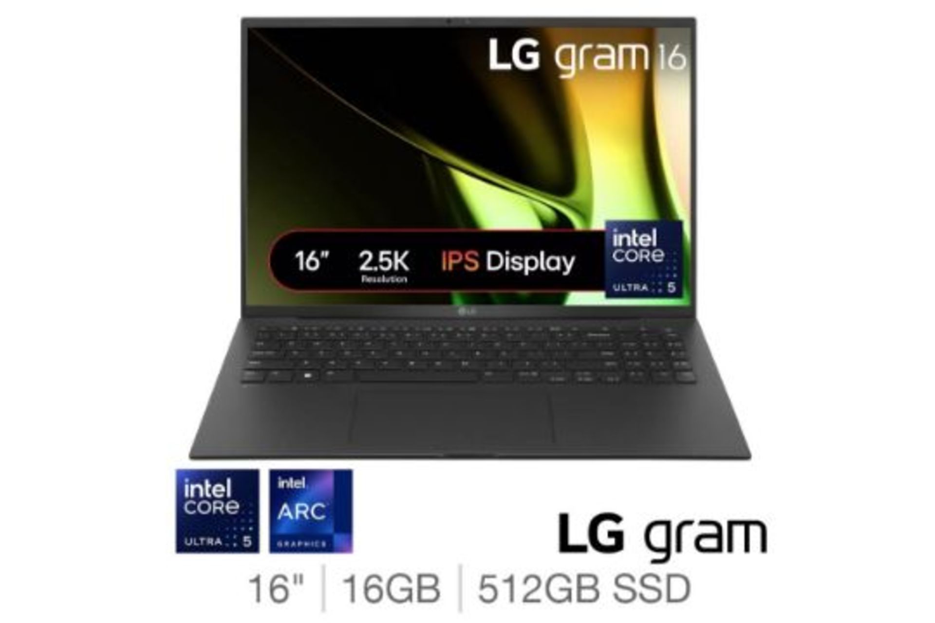 1 BOXED LG GRAM, INTEL CORE ULTRA 5, 16GB RAM, 512GB SSD, 16 INCH LAPTOP, 16Z90S-G.AA55A1 WITH