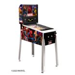 1 ARCADE1UP 5FT (151CM) MARVEL DIGITAL PINBALL MACHINE RRP Â£599 (POWERS ON, SCREEN ONLY SHOWING