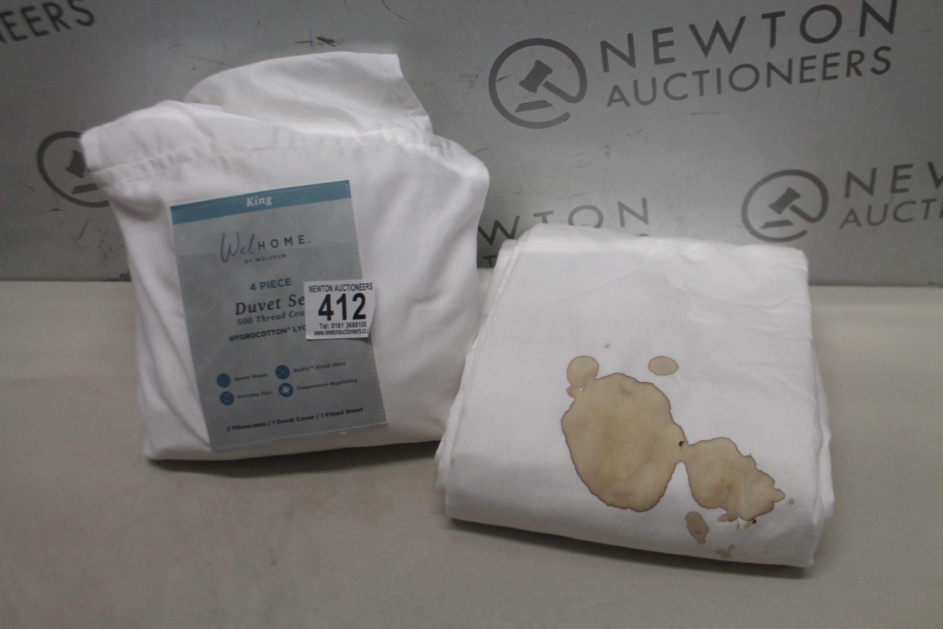 1 WELHOME BY WELSPUN 500 THREAD COUNT DUVET SET RRP Â£29.99