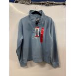 1 LADIES AEROPOSTALE 1/4 JUMPER IN BLUE SIZE M RRP Â£29