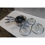 1 PRO STEEL FUSION 6 PIECE SAUCEPAN SET RRP Â£239.99