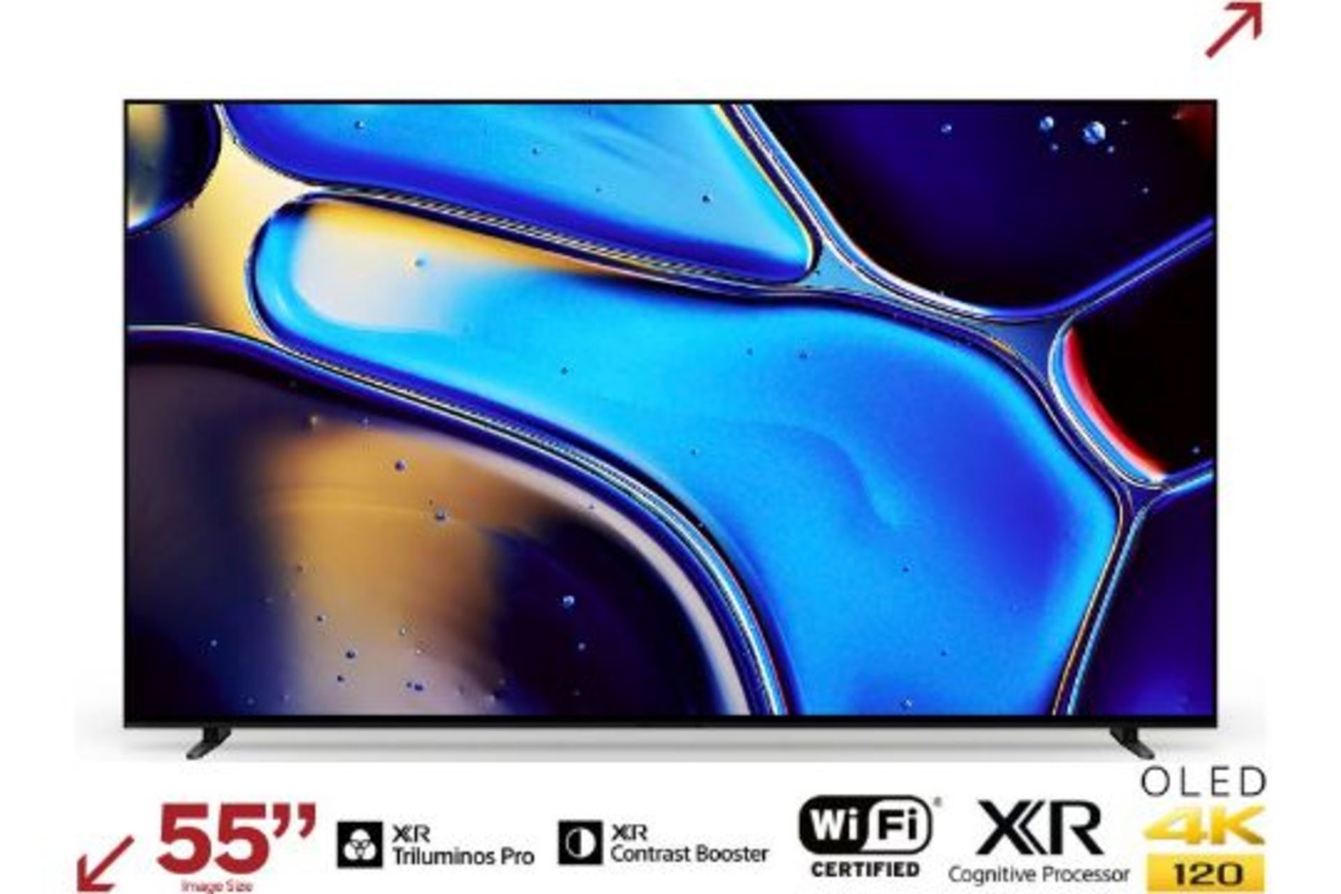 1 BOXED SONY BRAVIA 8 55" OLED 4K HDR SMART TV - K55XR80 WITH STAND AND REMOTE RRP Â£1599 (WORKING)