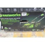 1 BOXED GREENWORKS 48V 41CM CORDLESS LAWN MOWER RRP Â£229.99