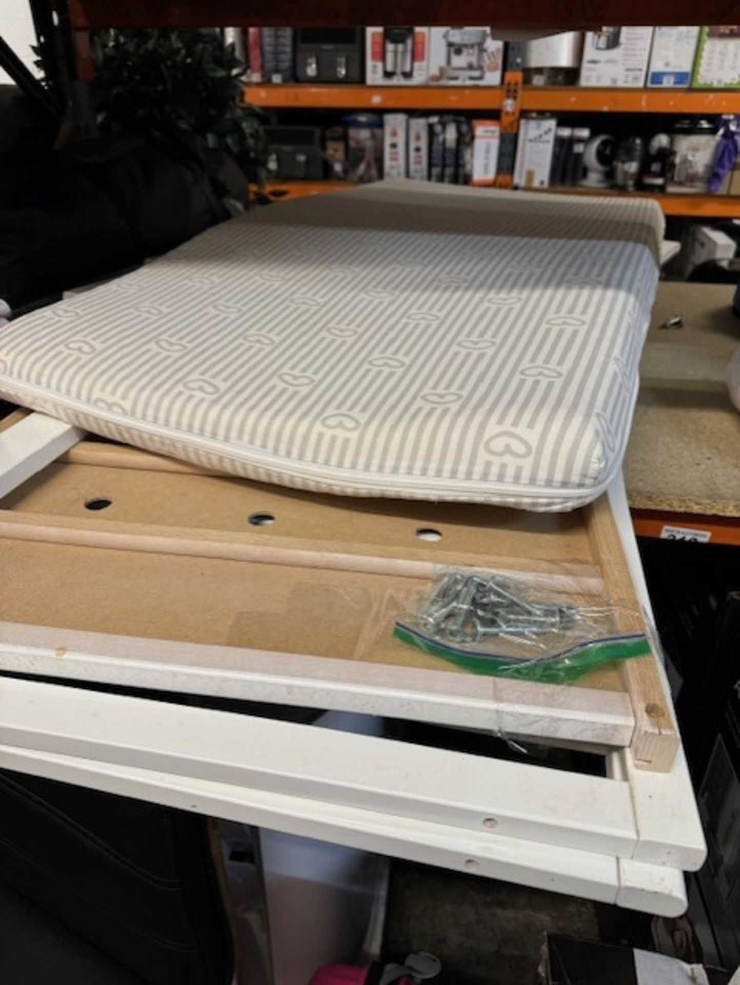 1 BABY COT BED WITH MATTRESS RRP Â£129