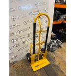 1 YELLOW HAND TRUCK RRP Â£99 (BENT WHEEL)