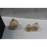 1 SET OF EVERGREEN LED GLASS RAINDROPS RRP Â£24.99