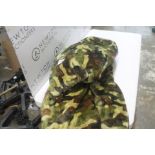 1 ASHFORD HOME FAUX FUR SLUMBER BAG BLANKET 137 X 142 CM, CAMOFLAUGE RRP Â£19.99