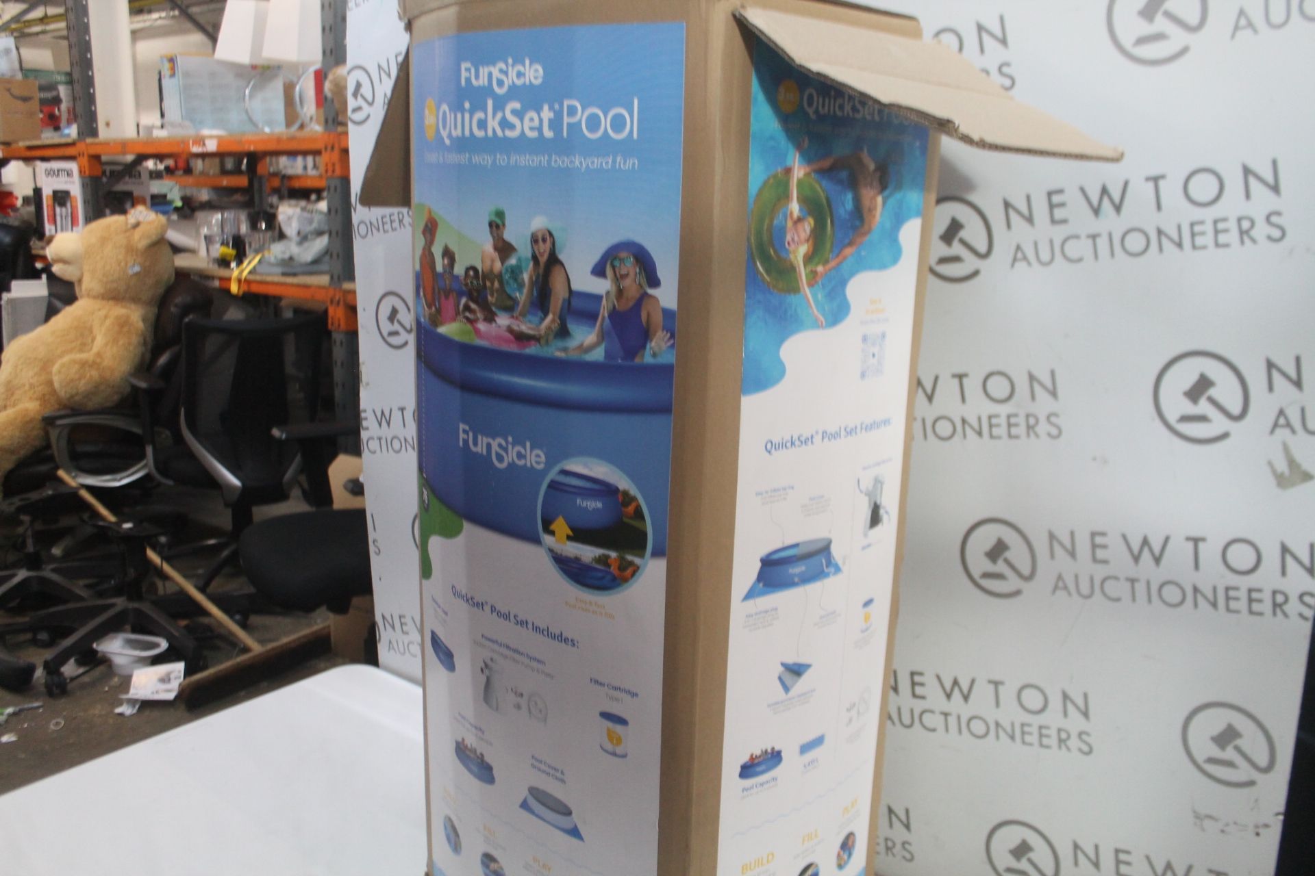 1 BOXED FUNSICLE 12FT (3.6M) QUICKSET POOL RRP Â£54.99