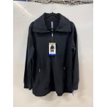 1 LADIES MONDETTA FULL ZIP JUMPER IN BLACK SIZE L RRP Â£29