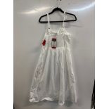 1 LADIES WELL WORN WHITE DRESS SIZE M RRP Â£49