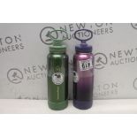 2 THERMOFLASK STAINLESS STEEL 1.2L WATER BOTTLES RRP Â£29.99