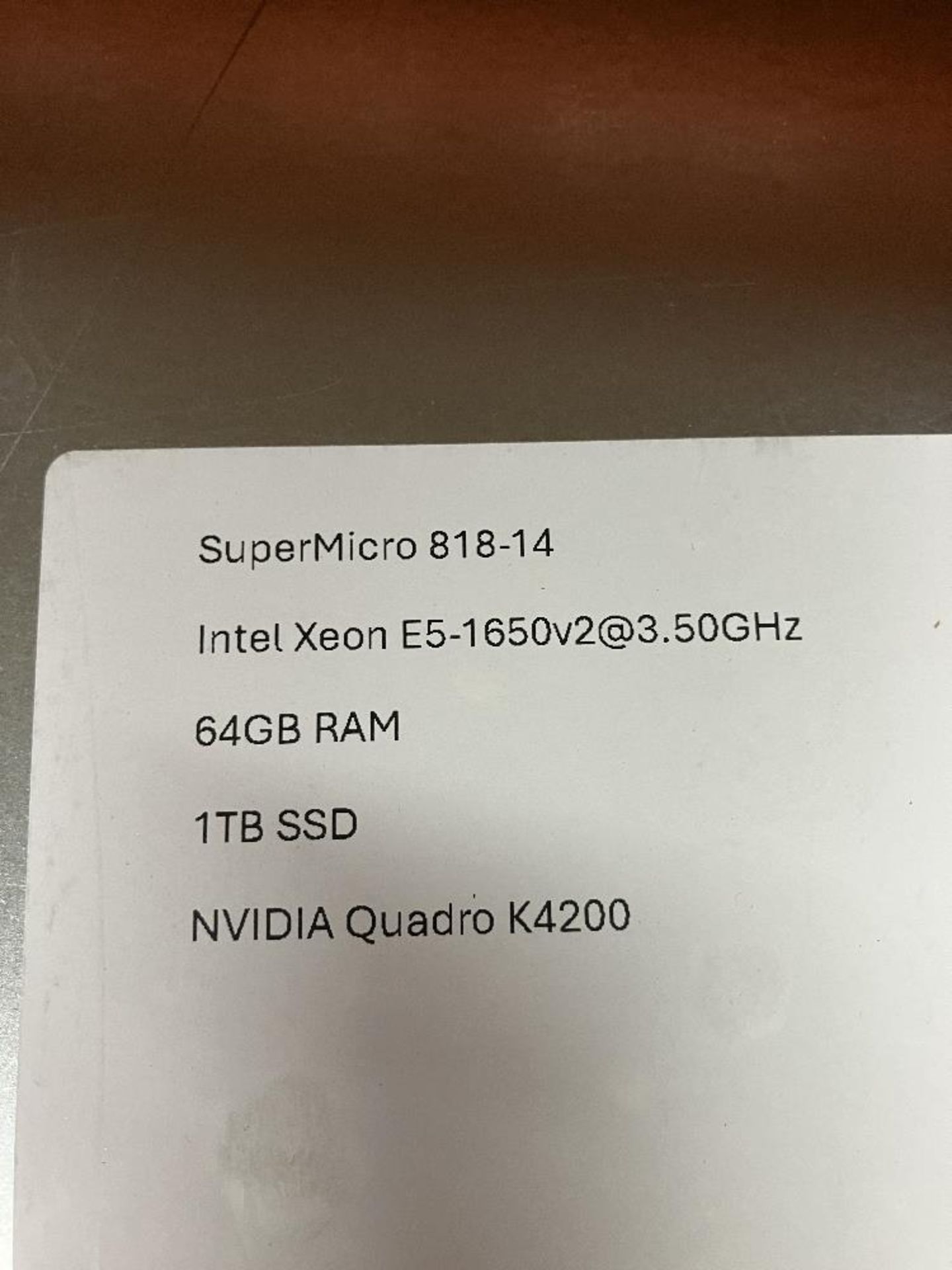 SuperMicro 818-14 Rack Mount Workstation - Image 3 of 4