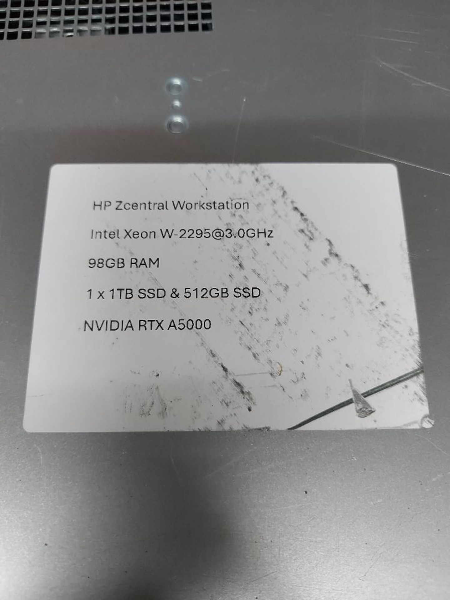 Hewlett Packard ZCentral 4R Rack Mount Workstation - Image 3 of 4