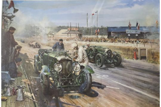 A Brace of Rare Terence Cuneo Bentley Prints - Image 9 of 10