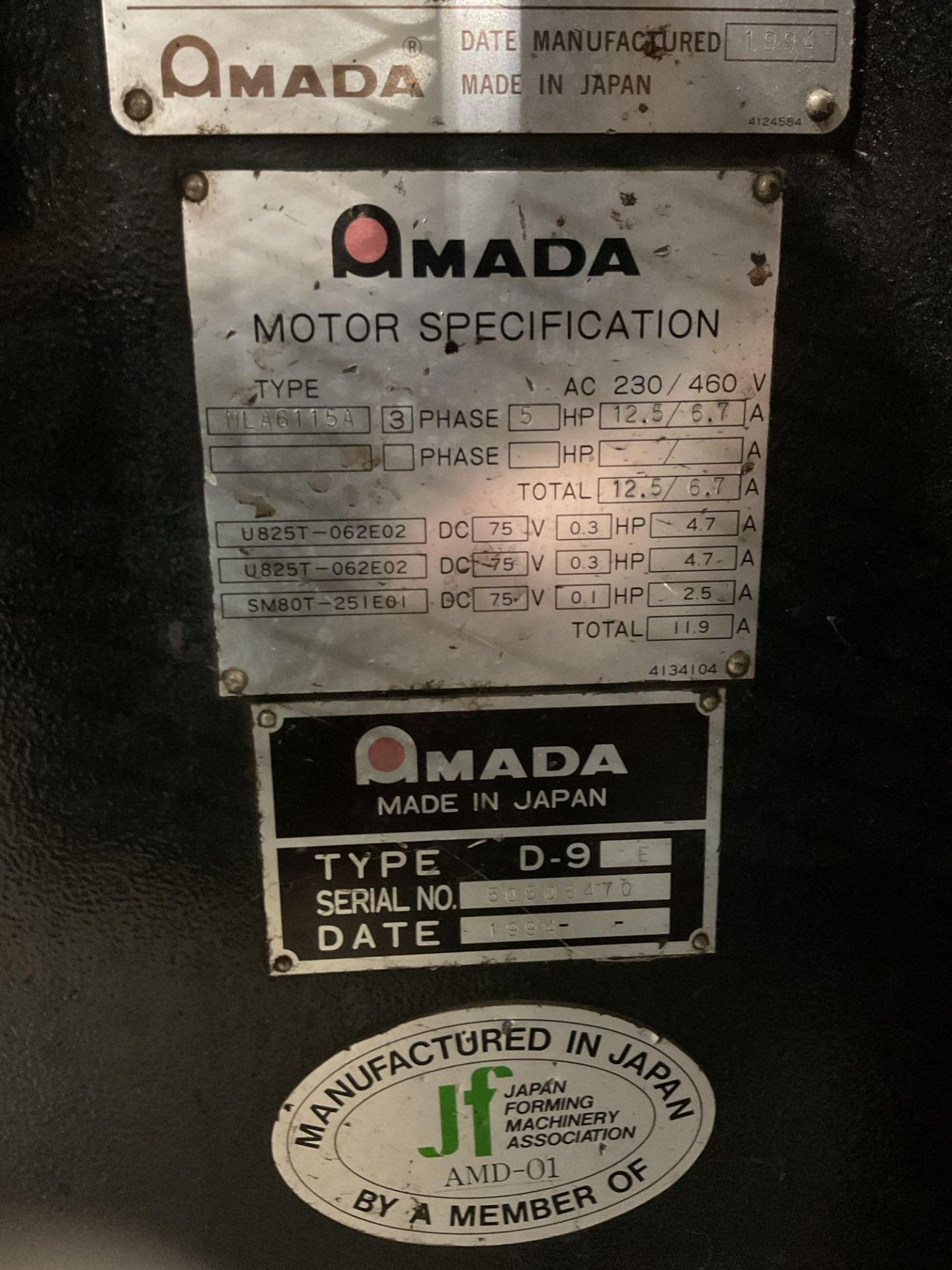 AMADA RG-50 EX-II HYDRAULIC PRESS BRAKE 50 TON X 82" USED - Image 18 of 19