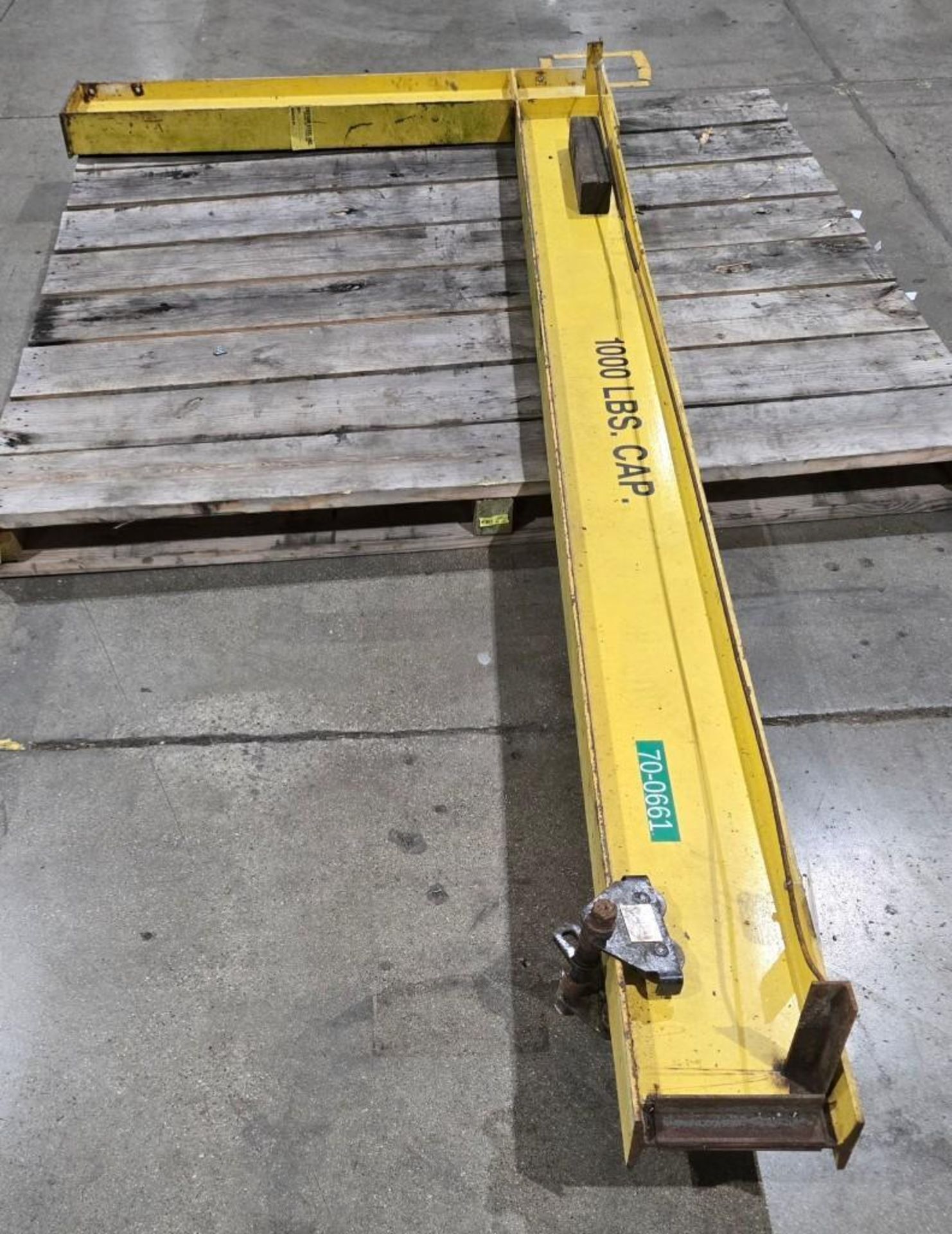 1000 LB WALL MOUNTED JIB CRANE ARM USED - Image 2 of 8