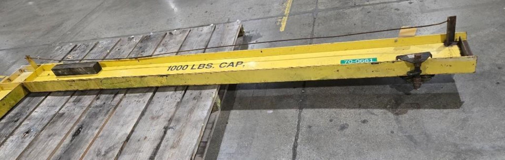 1000 LB WALL MOUNTED JIB CRANE ARM USED - Image 8 of 8