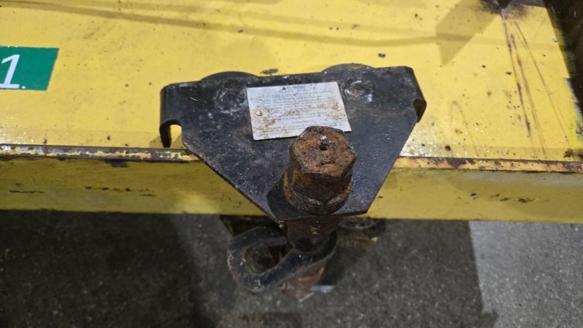 1000 LB WALL MOUNTED JIB CRANE ARM USED - Image 7 of 8